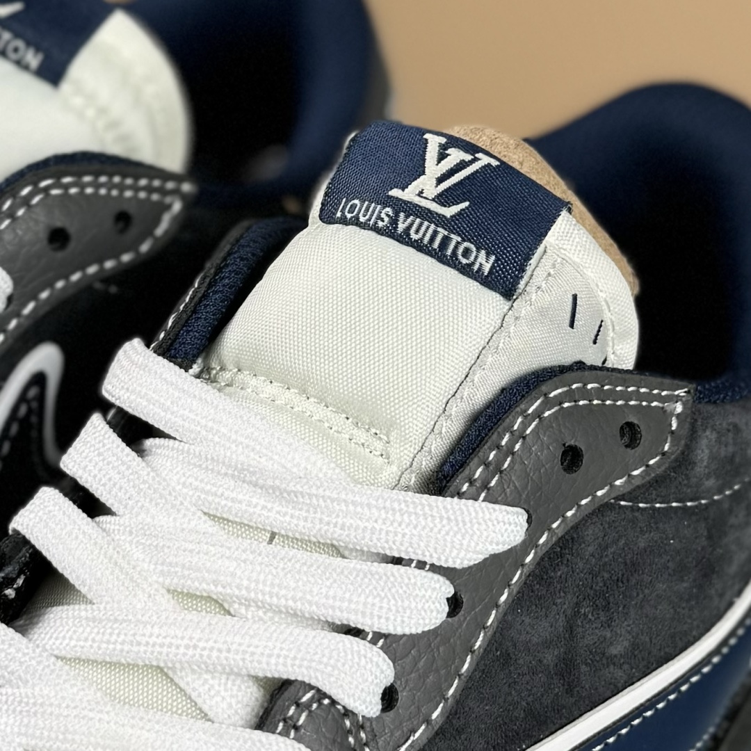 XC版Travis Scott x Fragment Design x Jordan Air Jordan 1 Low OG SP “LV联名——墨兰灰” DZ5899-024