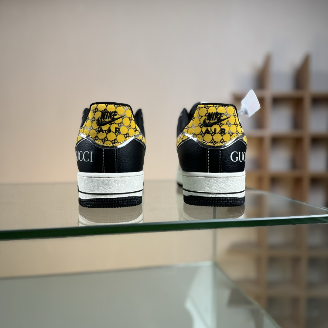 NIke Air Force 1 '07 Low “古驰联名——米黑金拼接”空军一号 低帮 运动鞋 DF0188-104-莆田鞋,莆田鞋货源,高仿鞋,高仿鞋货源,安福档口,莆田高仿鞋,莆田鞋批发,高仿鞋批发,莆田高仿运动鞋,高仿运动鞋,莆田运动鞋 NIke Air Force 1 '07 Low “古驰联名——米黑金拼接”空军一号 低帮 运动鞋 DF0188-104