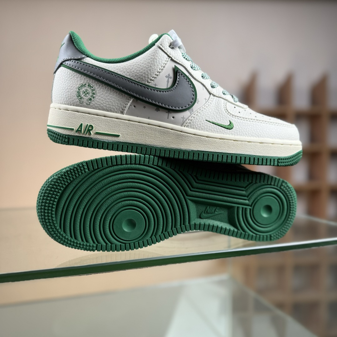 Nike Air Force 1'07 Low 克罗心联名 米绿银 空军一号低帮休闲板鞋 QW5606-260