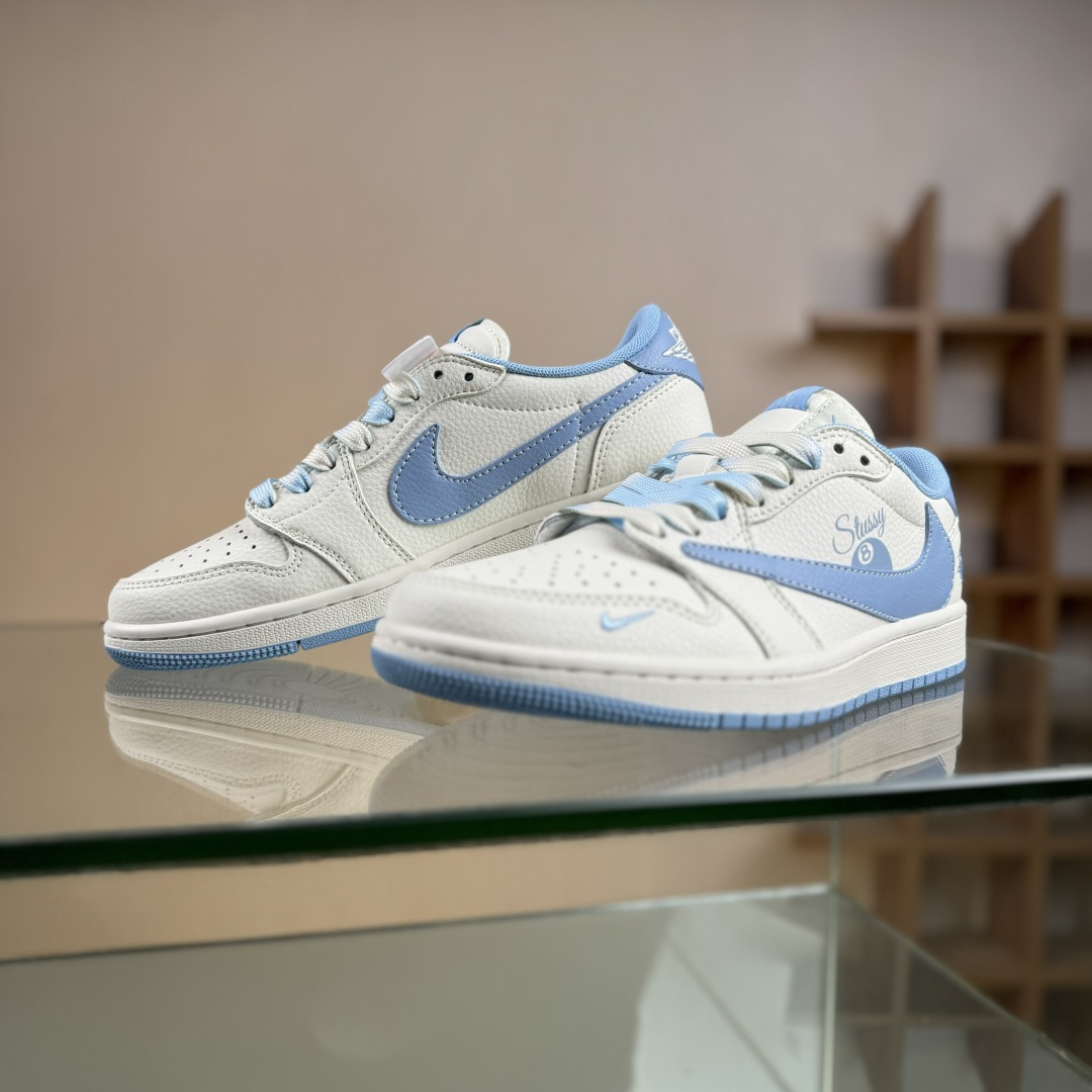 Travis Scott x Fragment Design x Air Jordan 1 Low OG SP AJ1 乔1斯图西联名 台球蓝勾 低帮文化休闲板鞋 XS7089-602-莆田鞋,莆田鞋货源,高仿鞋,高仿鞋货源,安福档口,莆田高仿鞋,莆田鞋批发,高仿鞋批发,莆田高仿运动鞋,高仿运动鞋,莆田运动鞋 Travis Scott x Fragment Design x Air Jordan 1 Low OG SP AJ1 乔1斯图西联名 台球蓝勾 低帮文化休闲板鞋 XS7089-602