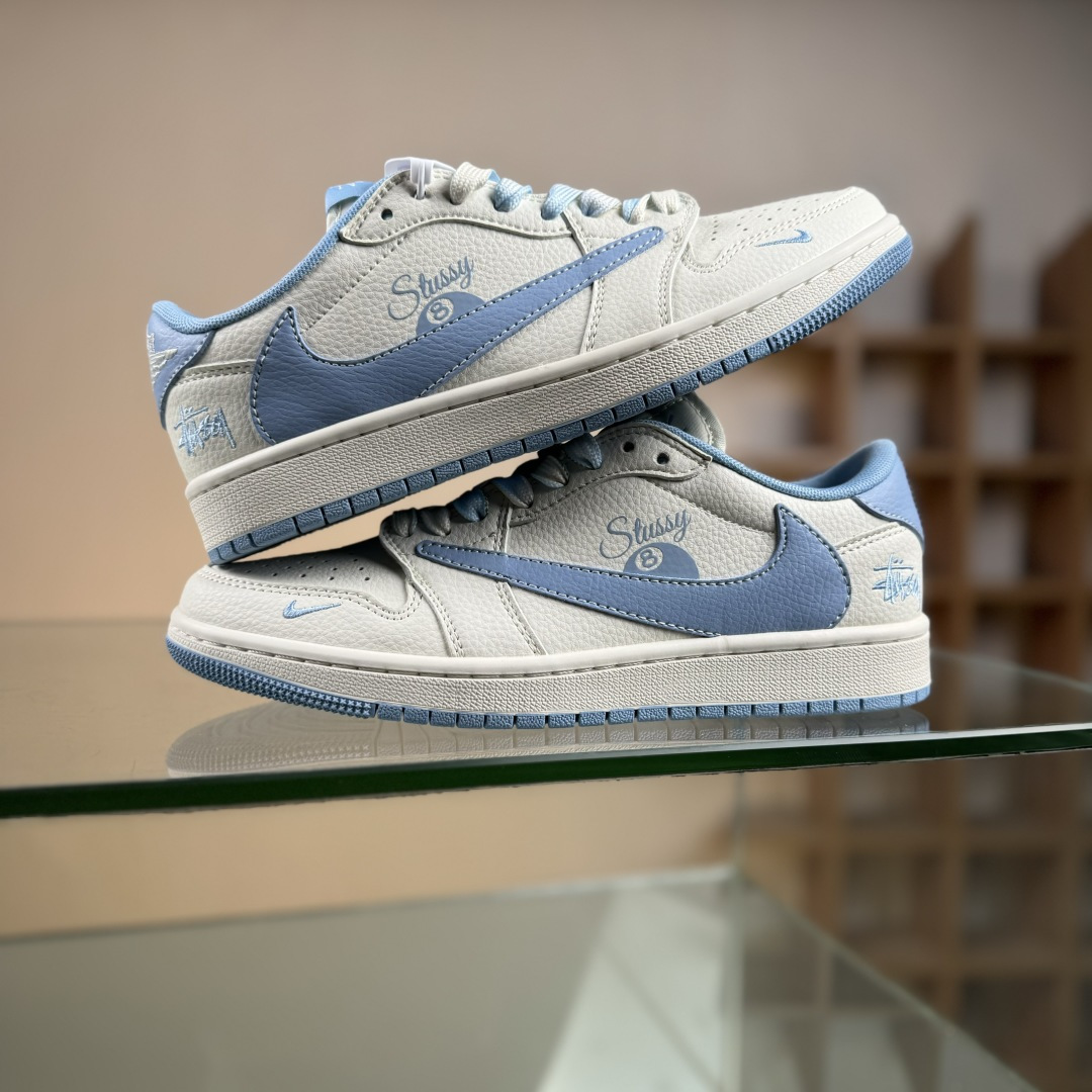 Travis Scott x Fragment Design x Air Jordan 1 Low OG SP AJ1 乔1斯图西联名 台球蓝勾 低帮文化休闲板鞋 XS7089-602-莆田鞋,莆田鞋货源,高仿鞋,高仿鞋货源,安福档口,莆田高仿鞋,莆田鞋批发,高仿鞋批发,莆田高仿运动鞋,高仿运动鞋,莆田运动鞋 Travis Scott x Fragment Design x Air Jordan 1 Low OG SP AJ1 乔1斯图西联名 台球蓝勾 低帮文化休闲板鞋 XS7089-602