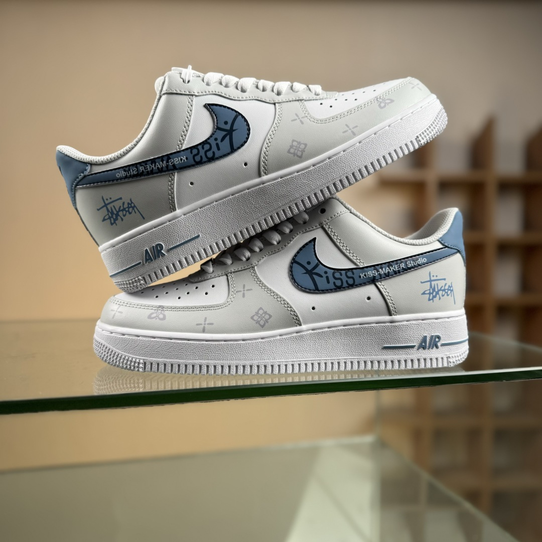 Nike Air Force 1'07 Low 二次元主题 斯图西联名 空军一号低帮休闲板鞋 ZH0316-137