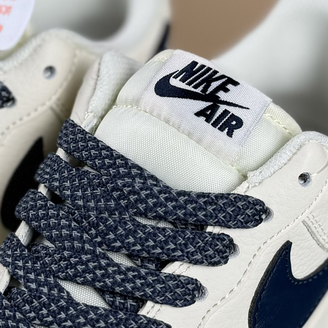 Nike Air Force 1'07 Low 耐克压纹 米白深蓝树纹 空军一号低帮休闲板鞋 SM6668-122