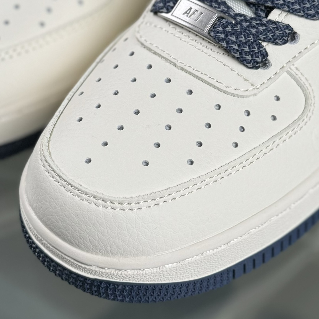 Nike Air Force 1'07 Low 耐克压纹 米白深蓝树纹 空军一号低帮休闲板鞋 SM6668-122