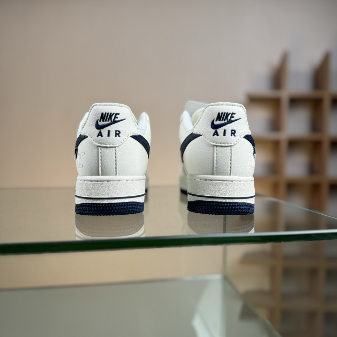 Nike Air Force 1'07 Low 耐克压纹 米白深蓝树纹 空军一号低帮休闲板鞋 SM6668-122