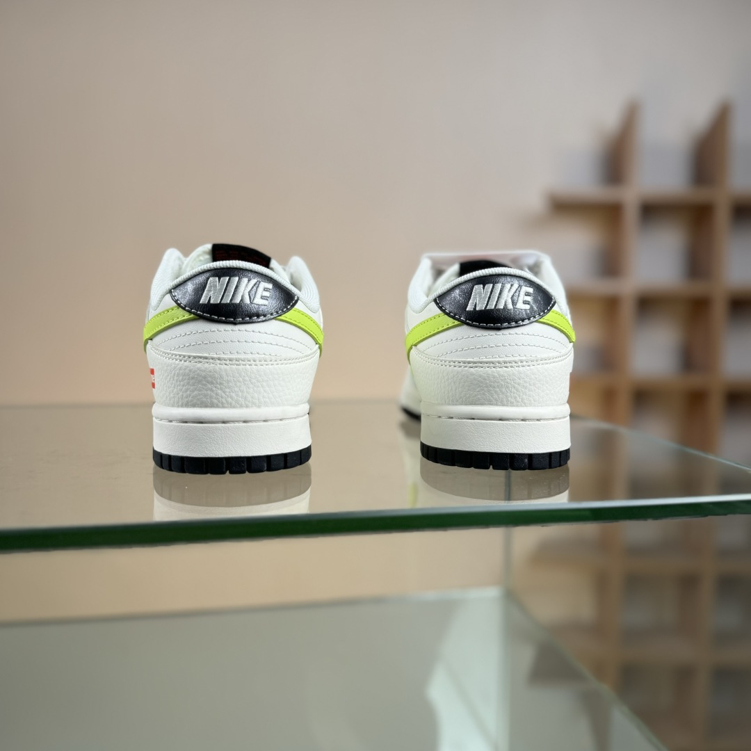 Nike SB Dunk Low Supreme联名 荧光绿勾 周年高端定制 低帮休闲板鞋 XS6089-625