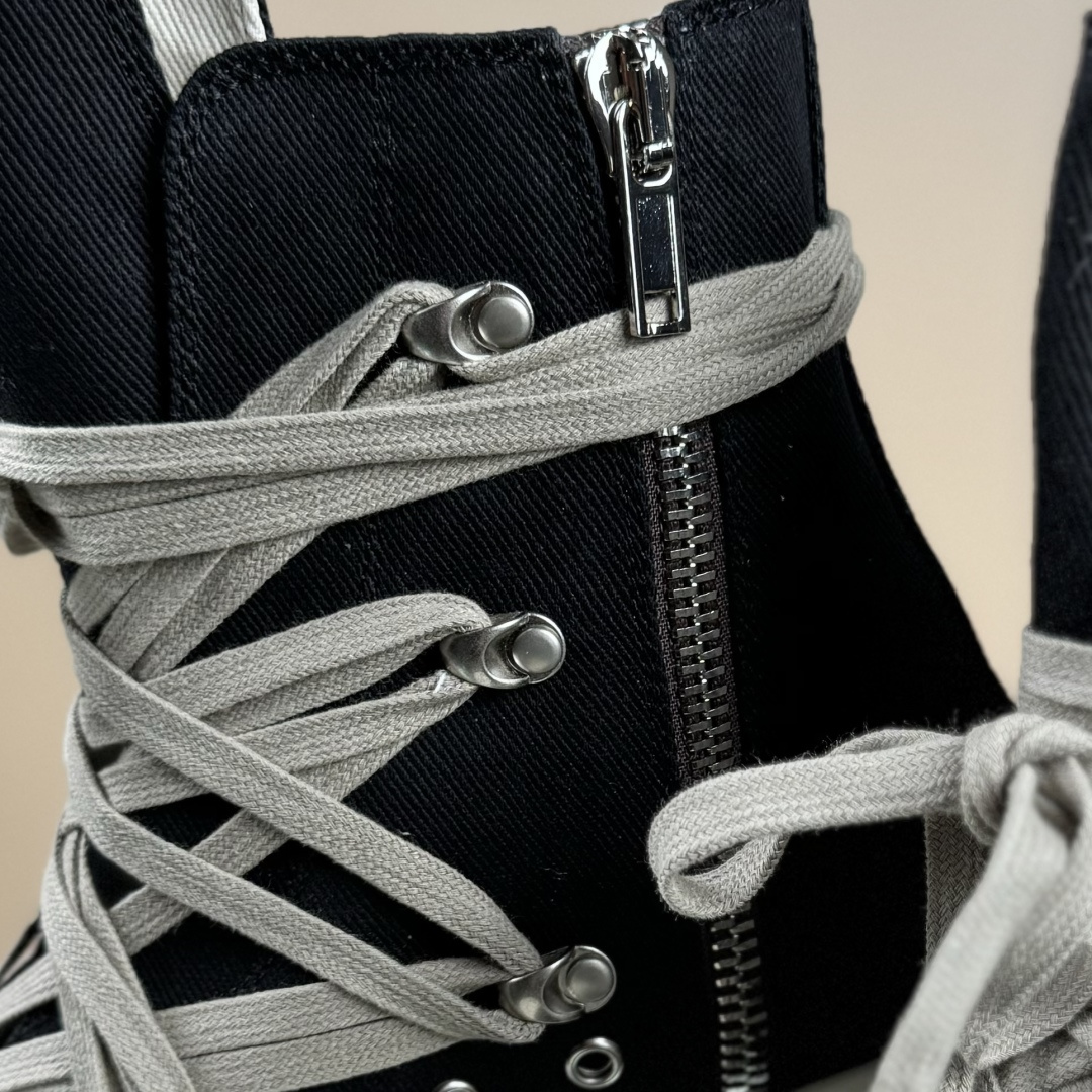 520 RO / Rick Owens 瑞克·欧文斯 DRKSHDW 款式 大匡威[西瓜]头/细鞋带/疯狂绑带/帆布款/高帮