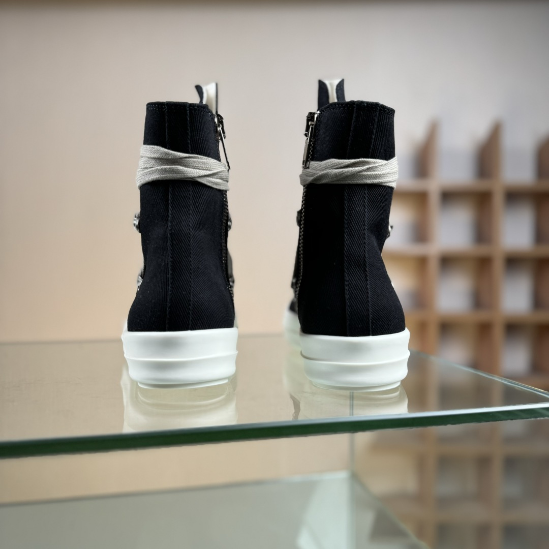 520 RO / Rick Owens 瑞克·欧文斯 DRKSHDW 款式 大匡威[西瓜]头/细鞋带/疯狂绑带/帆布款/高帮