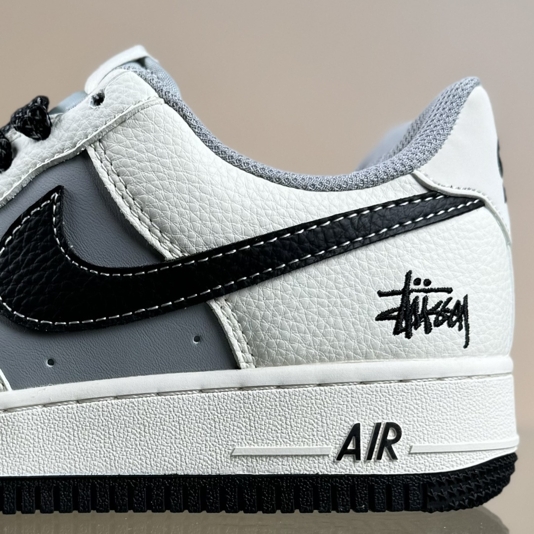 Nike Air Force 1'07 Low 斯图西联名 米黑灰拼接 空军一号低帮休闲板鞋 JS8028-017