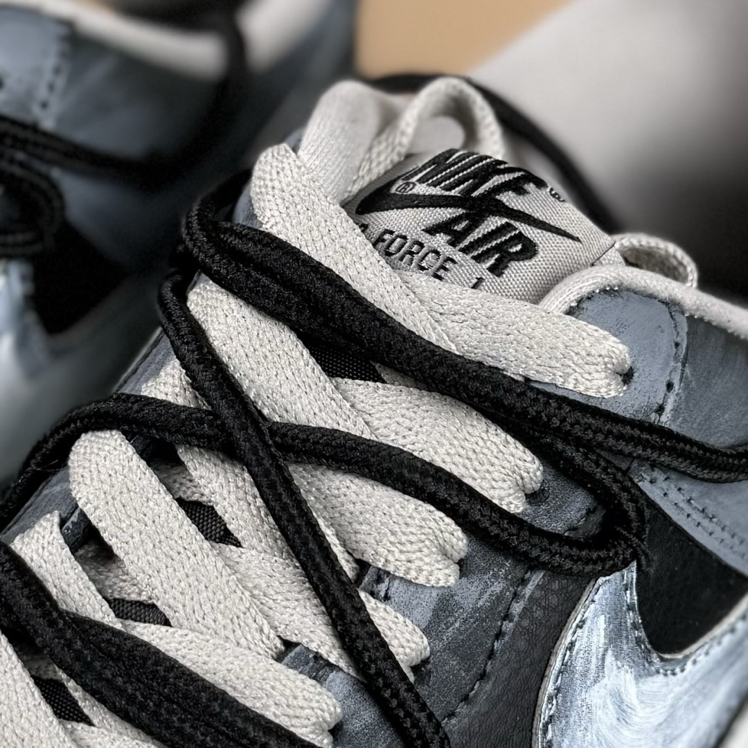 Nike Air Force 1'07 Low ”Ink Stained Skeleton” 手绘涂鸦 墨痕骷髅 空军一号低帮休闲板鞋 CW6871-777