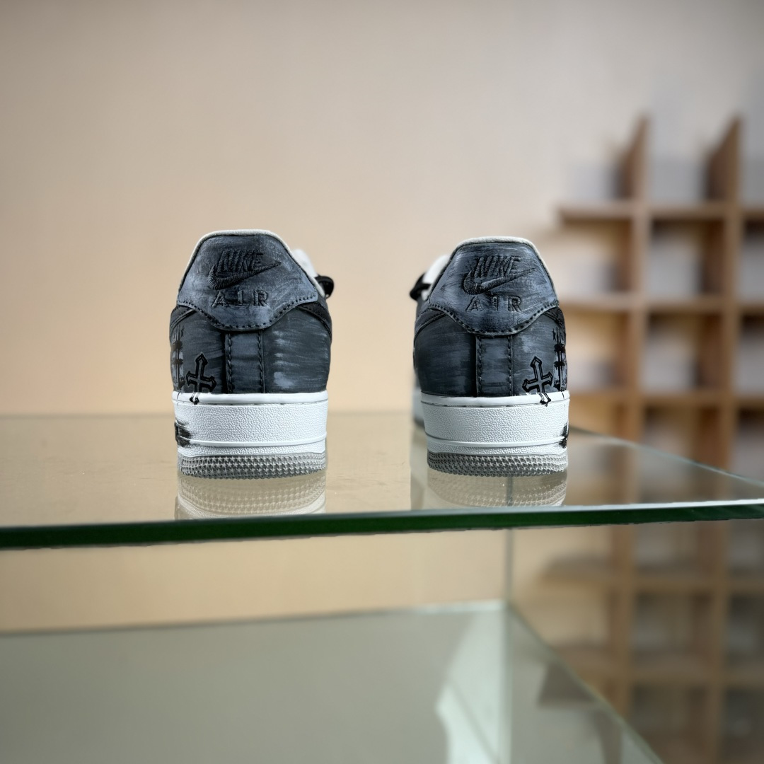 Nike Air Force 1'07 Low ”Ink Stained Skeleton” 手绘涂鸦 墨痕骷髅 空军一号低帮休闲板鞋 CW6871-777