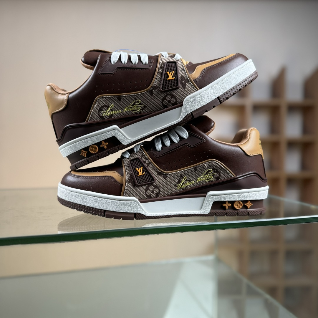 450 LV 2026新款牛仔trainer 顶级品质 Louis Vuiton·路易威登 新款 LV Trainer系列板鞋篮球鞋休闲运动鞋