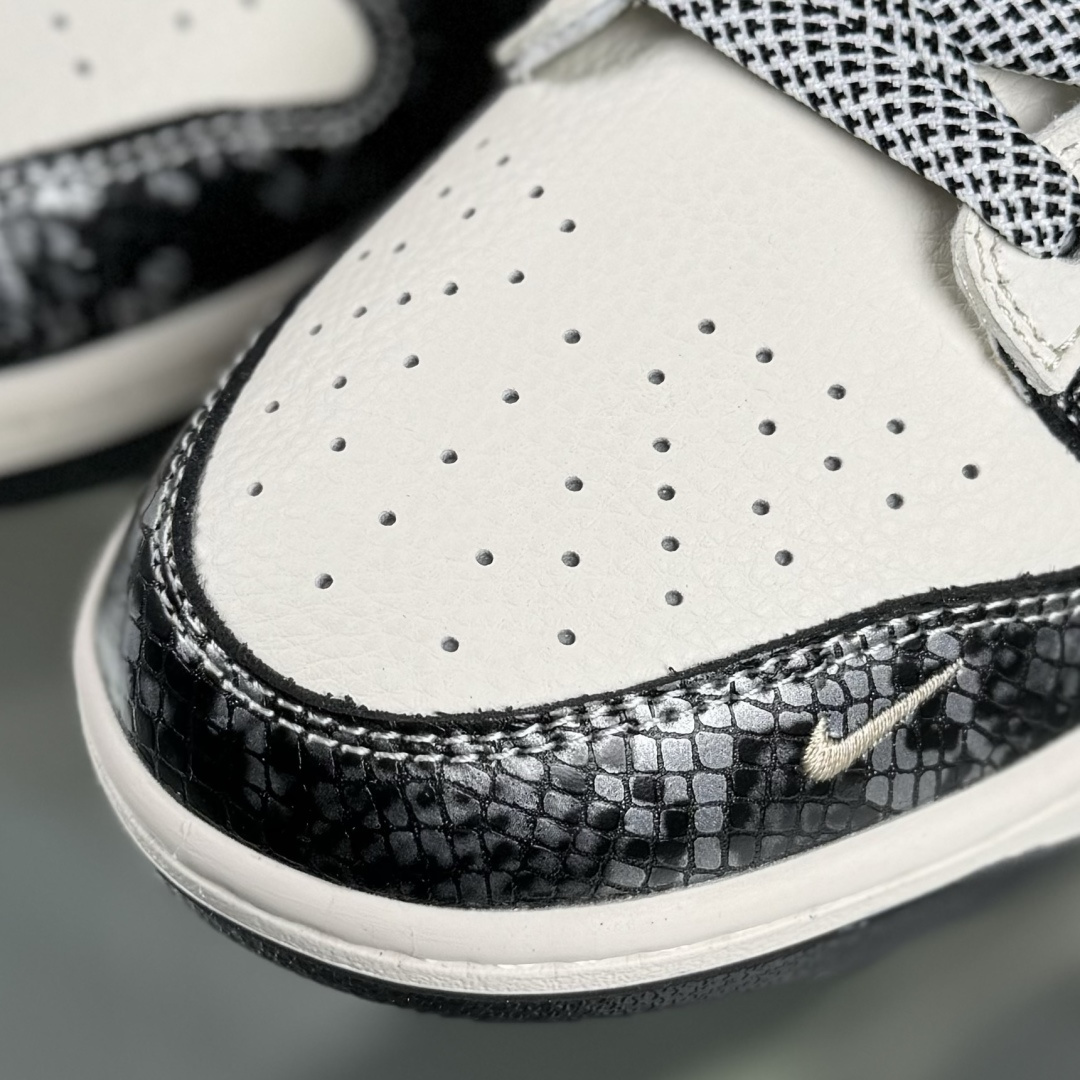 Nike SB Dunk Low 斯图西联名 黑鳞 周年高端定制 低帮休闲板鞋 XS6089-636