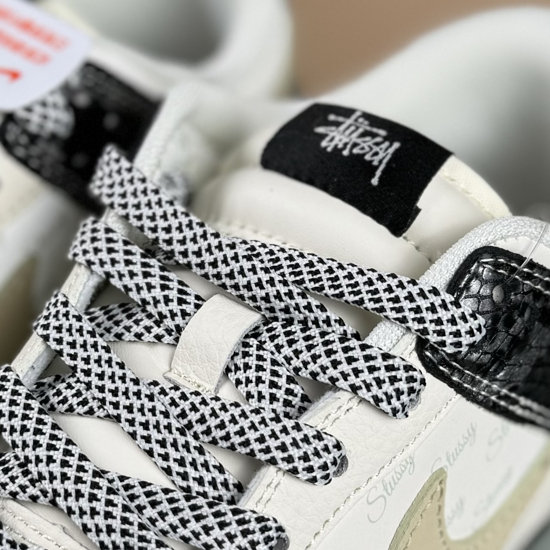 Nike SB Dunk Low 斯图西联名 黑鳞 周年高端定制 低帮休闲板鞋 XS6089-636