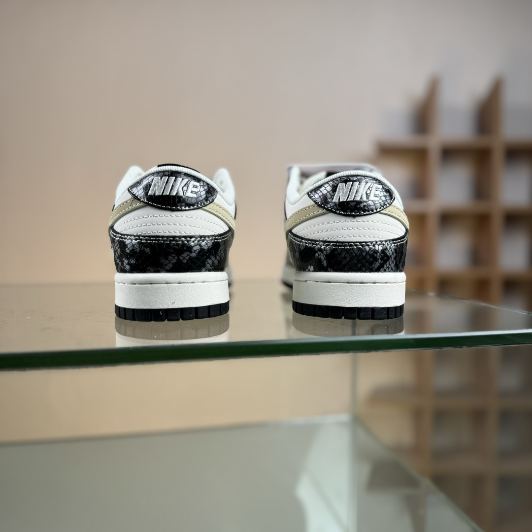 Nike SB Dunk Low 斯图西联名 黑鳞 周年高端定制 低帮休闲板鞋 XS6089-636