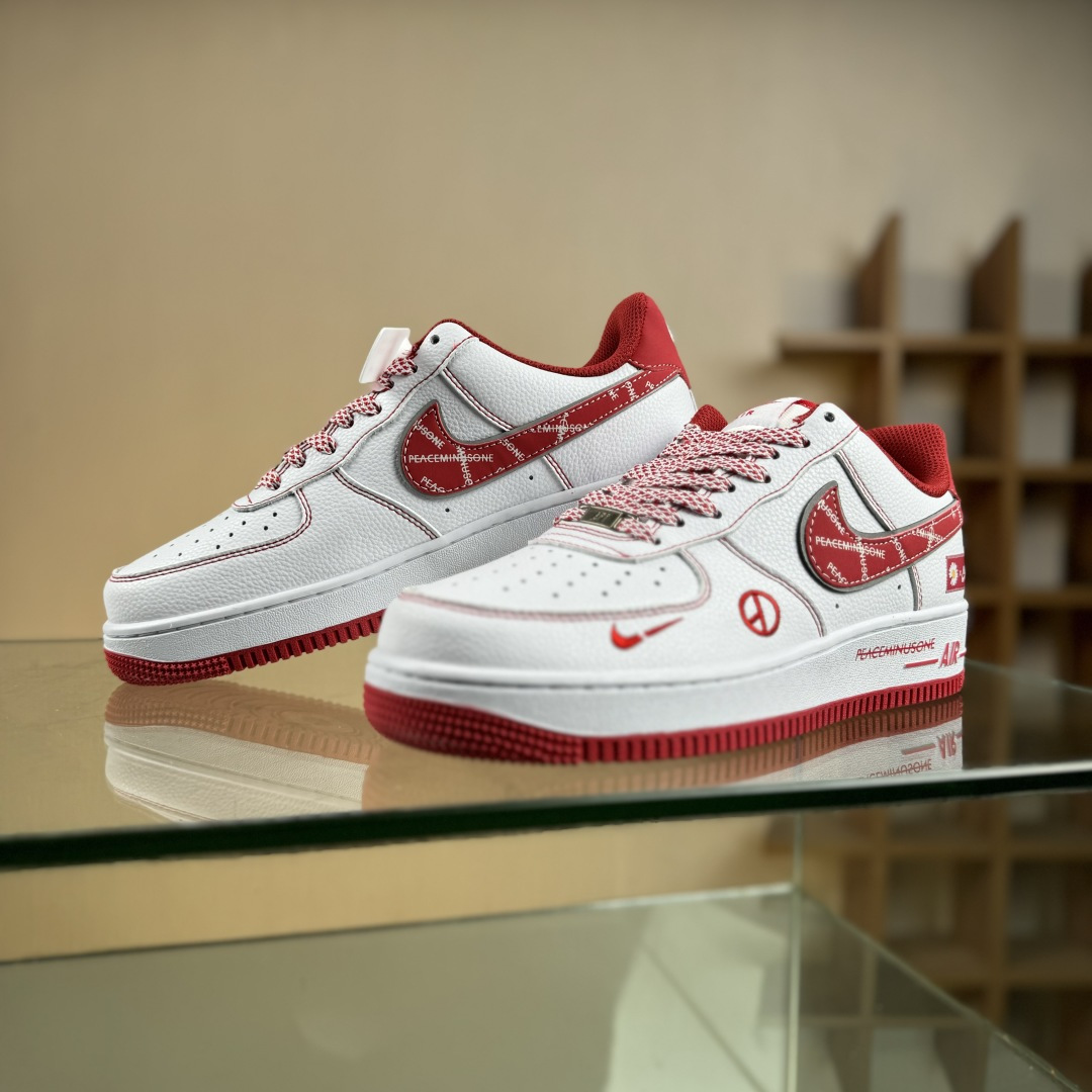 Nike Air Force 1'07 Low 权志龙联名 白玫红 空军一号低帮休闲板鞋 HV5999-008