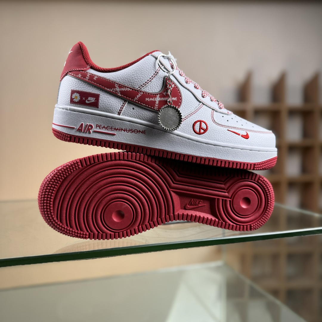 Nike Air Force 1'07 Low 权志龙联名 白玫红 空军一号低帮休闲板鞋 HV5999-008