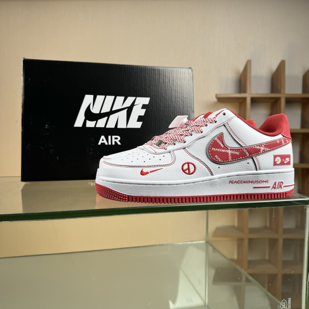 Nike Air Force 1'07 Low 权志龙联名 白玫红 空军一号低帮休闲板鞋 HV5999-008