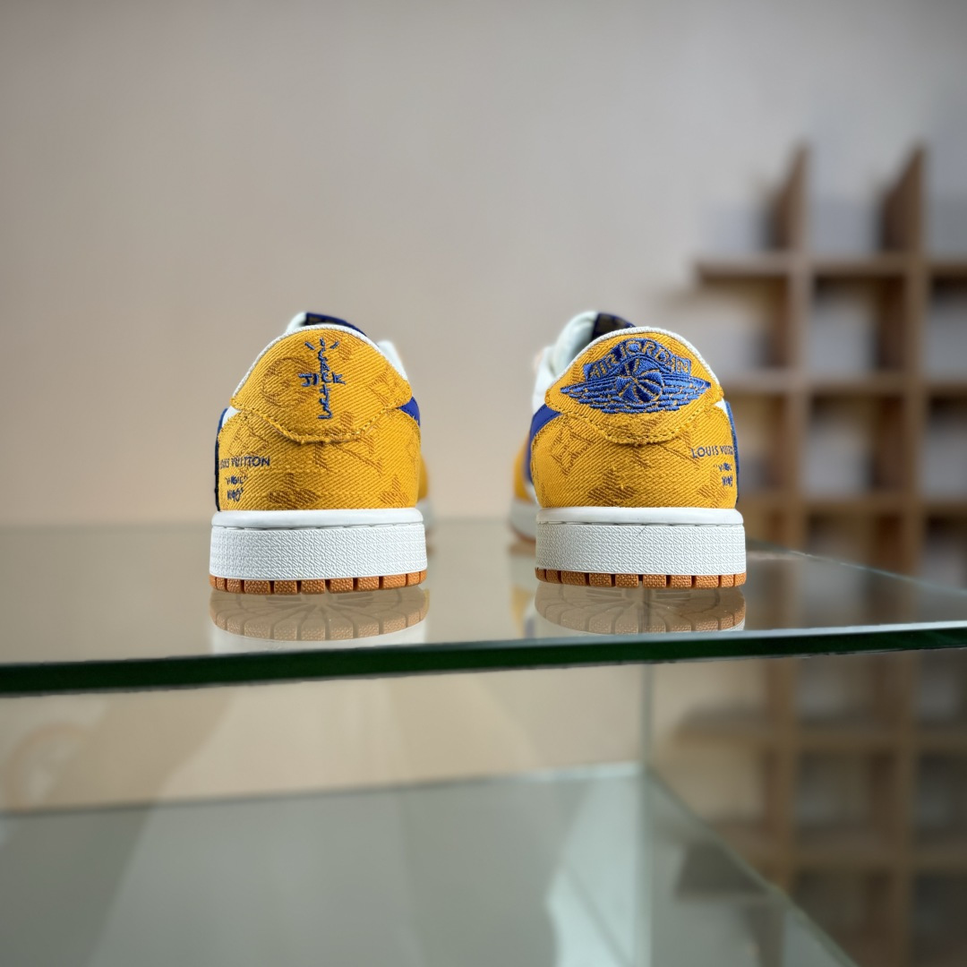 Travis Scott x Fragment Design x Air Jordan 1 Low OG SP AJ1 乔1联名 黄蓝小雏菊 低帮文化休闲板鞋 DZ2688-001-莆田鞋,莆田鞋货源,高仿鞋,高仿鞋货源,安福档口,莆田高仿鞋,莆田鞋批发,高仿鞋批发,莆田高仿运动鞋,高仿运动鞋,莆田运动鞋 Travis Scott x Fragment Design x Air Jordan 1 Low OG SP AJ1 乔1联名 黄蓝小雏菊 低帮文化休闲板鞋 DZ2688-001