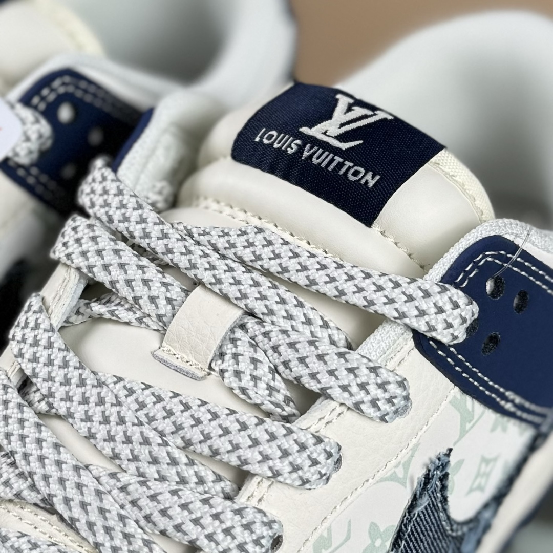 Nike SB Dunk Low LV联名 做旧牛仔勾 周年高端定制 低帮休闲板鞋 XS6089-631