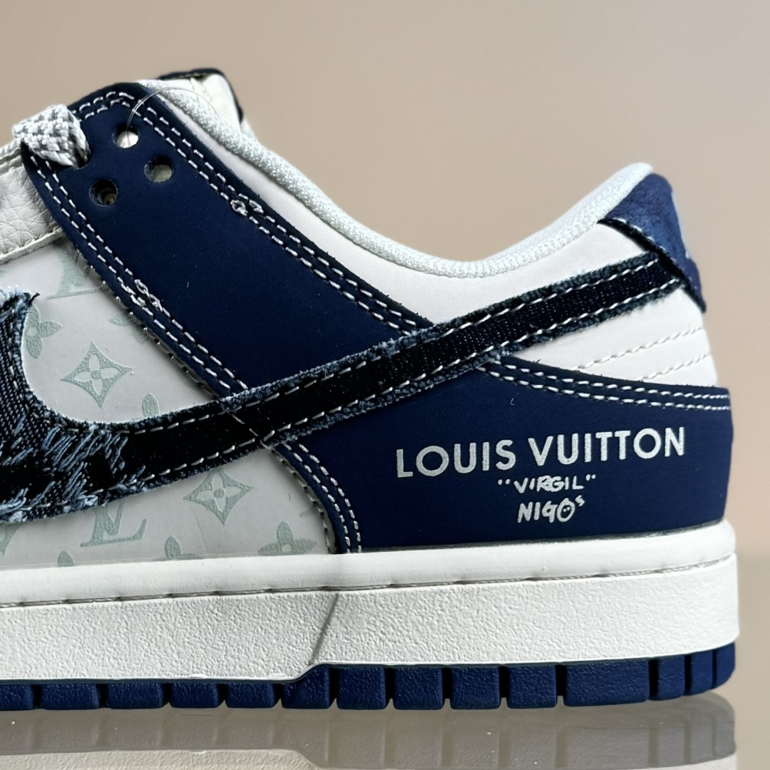Nike SB Dunk Low LV联名 做旧牛仔勾 周年高端定制 低帮休闲板鞋 XS6089-631