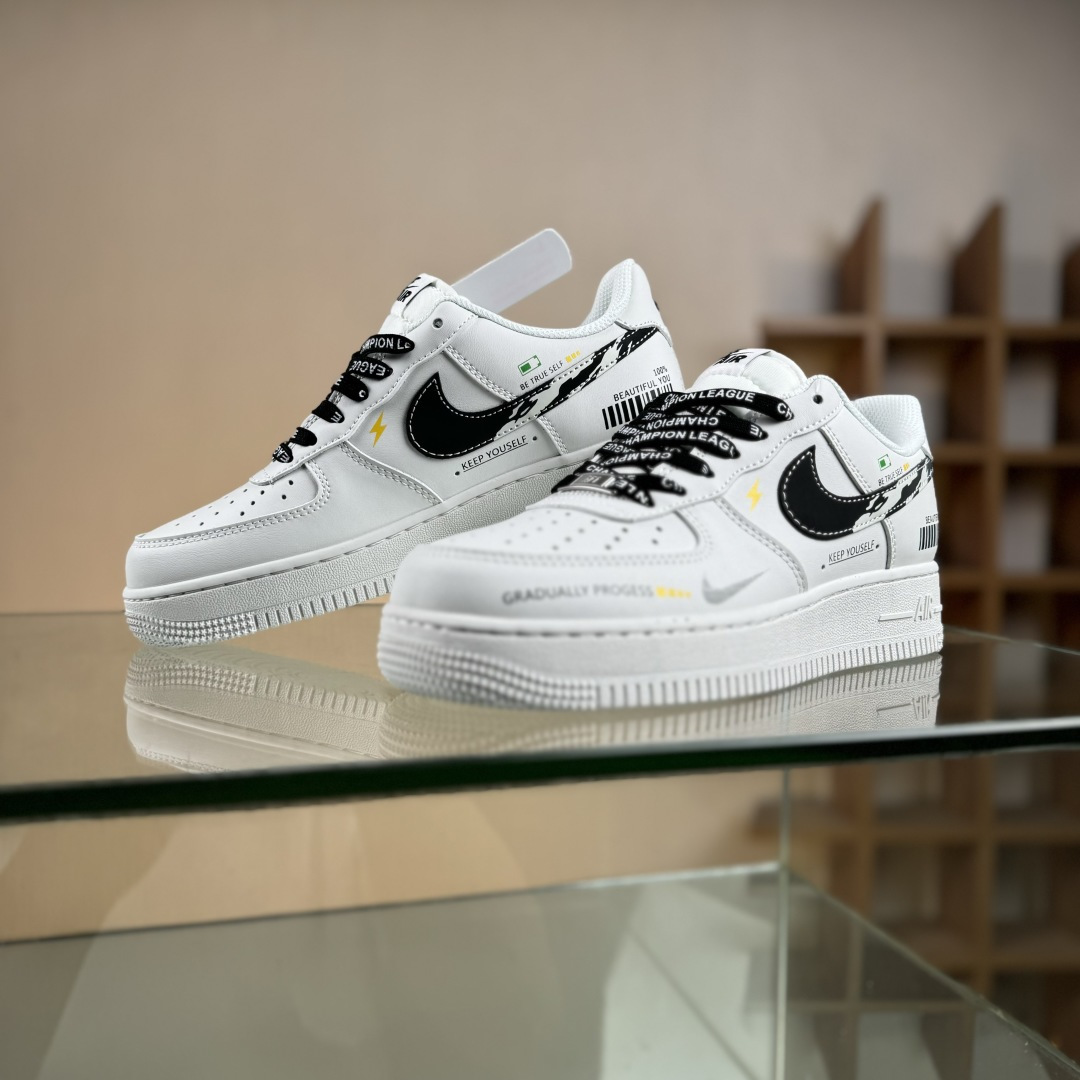 NIke Air Force 1 '07 Low “白黑条形码”空军一号 低帮 运动鞋 JP8028-072