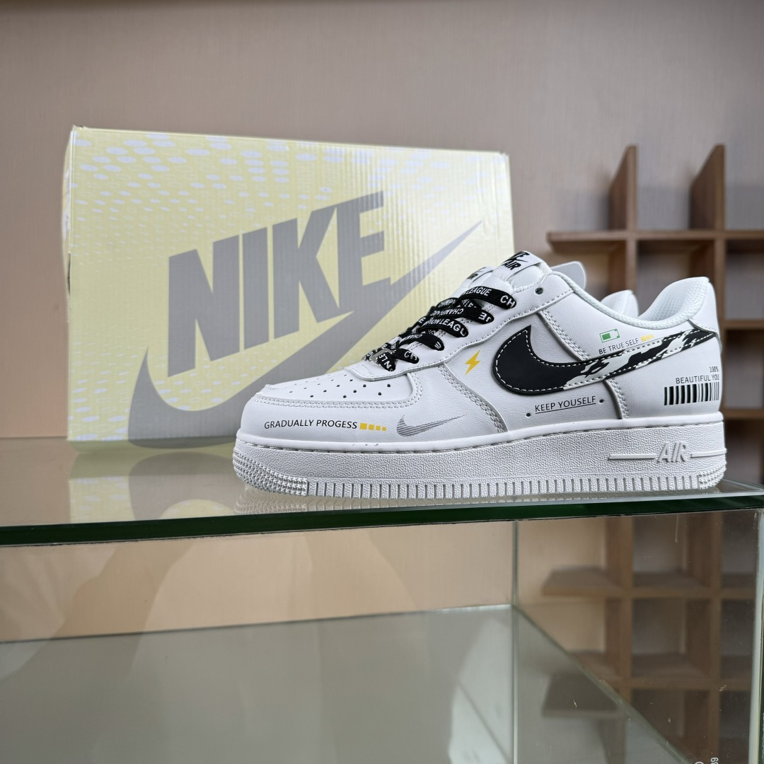 NIke Air Force 1 '07 Low “白黑条形码”空军一号 低帮 运动鞋 JP8028-072