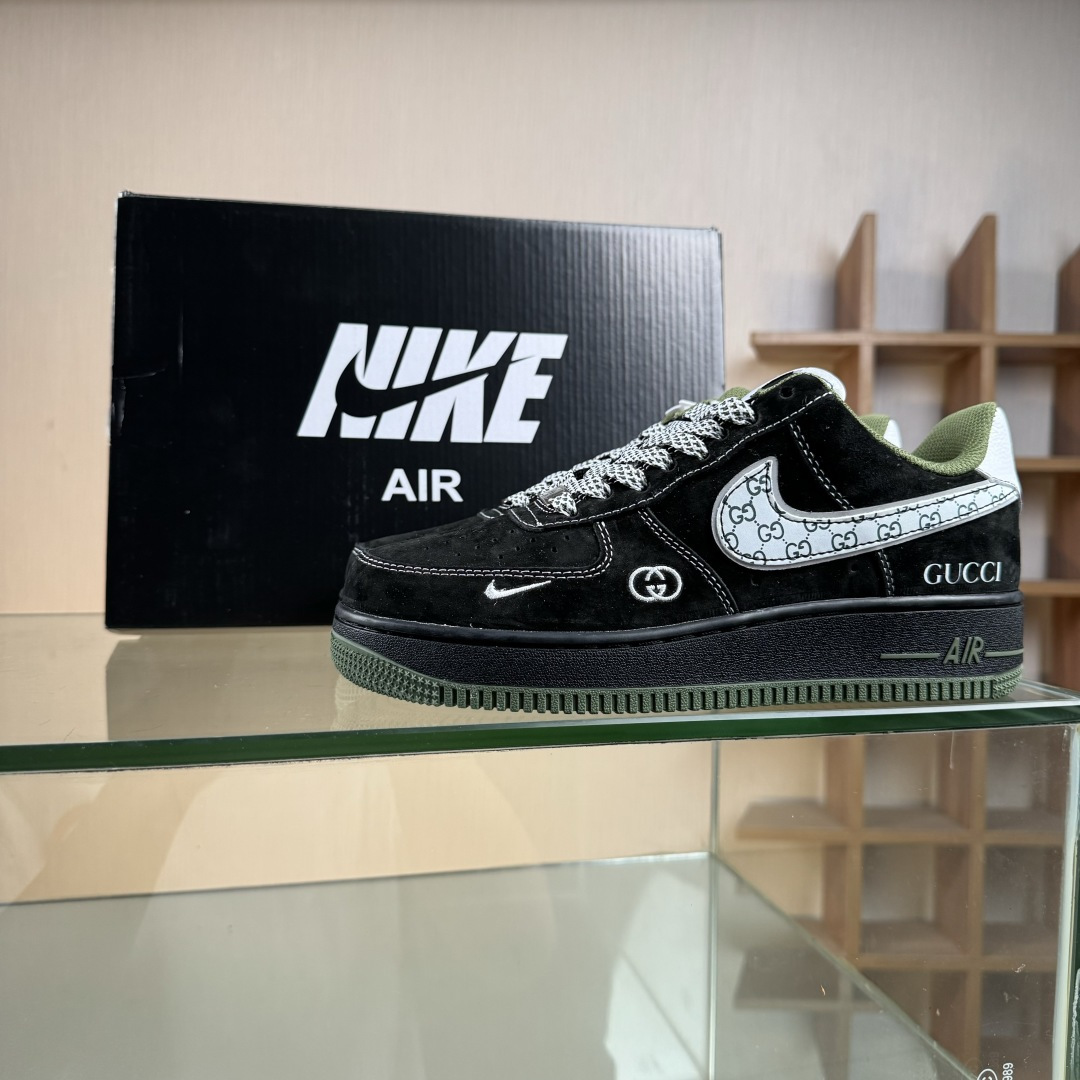 NIke Air Force 1 '07 Low “古驰联名——黑军绿”空军一号 低帮 运动鞋 休闲鞋 BB9577-113 NIke Air Force 1 '07 Low “古驰联名——黑军绿”空军一号 低帮 运动鞋 休闲鞋 BB9577-113
