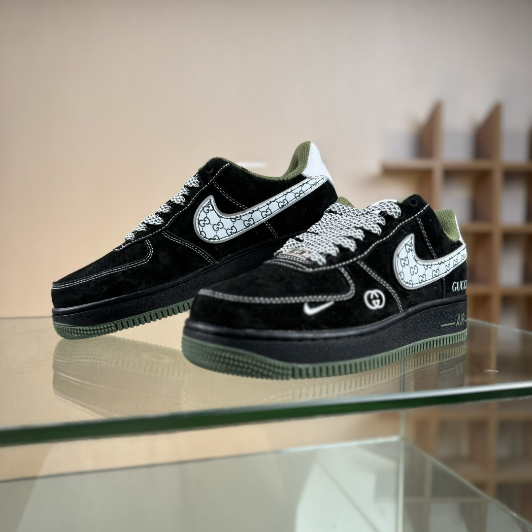 NIke Air Force 1 '07 Low “古驰联名——黑军绿”空军一号 低帮 运动鞋 休闲鞋 BB9577-113 NIke Air Force 1 '07 Low “古驰联名——黑军绿”空军一号 低帮 运动鞋 休闲鞋 BB9577-113