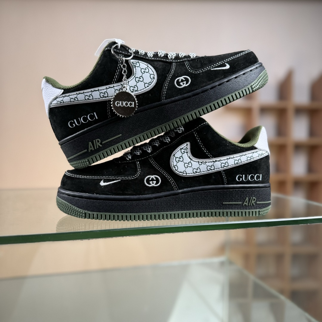 NIke Air Force 1 '07 Low “古驰联名——黑军绿”空军一号 低帮 运动鞋 休闲鞋 BB9577-113 NIke Air Force 1 '07 Low “古驰联名——黑军绿”空军一号 低帮 运动鞋 休闲鞋 BB9577-113