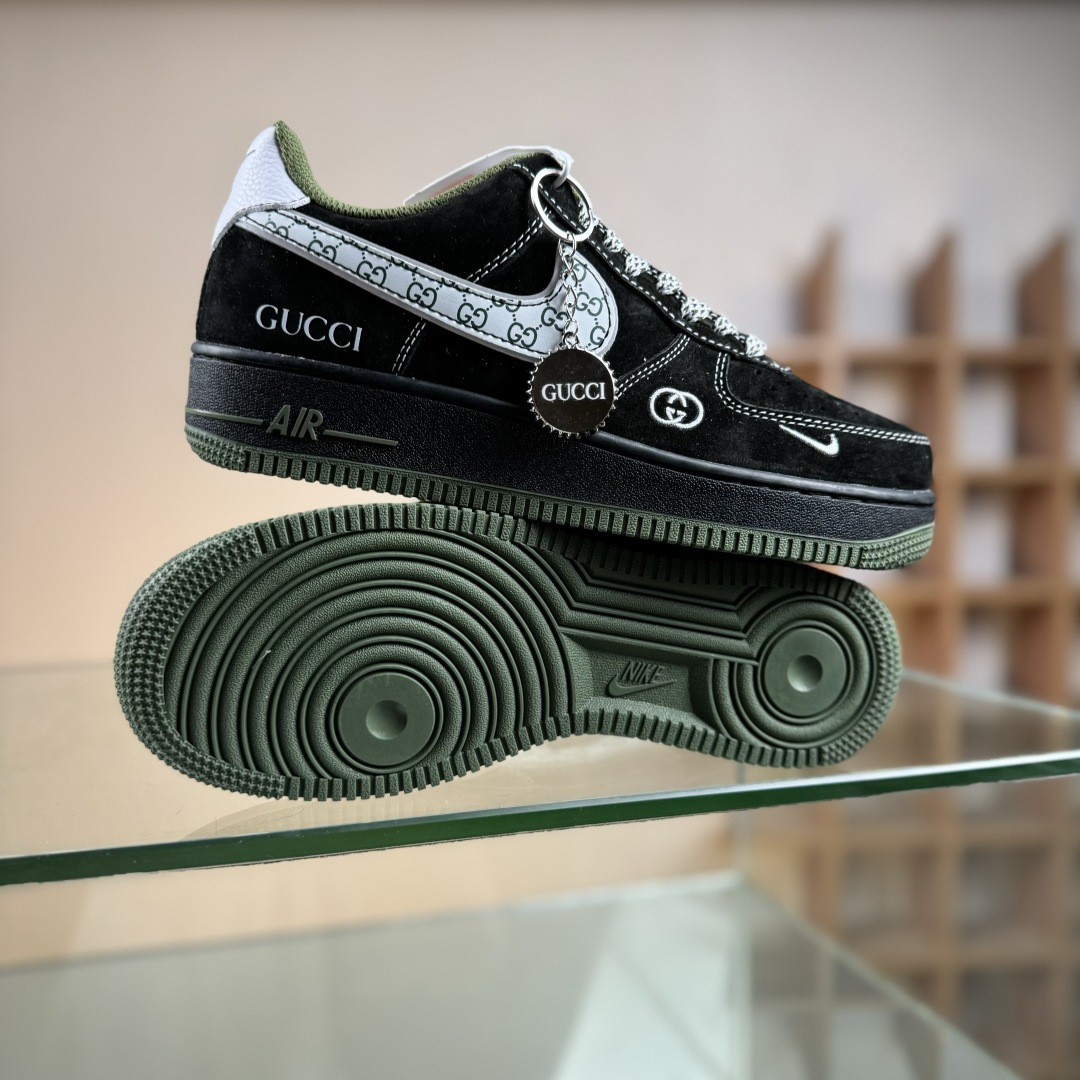 NIke Air Force 1 '07 Low “古驰联名——黑军绿”空军一号 低帮 运动鞋 休闲鞋 BB9577-113 NIke Air Force 1 '07 Low “古驰联名——黑军绿”空军一号 低帮 运动鞋 休闲鞋 BB9577-113