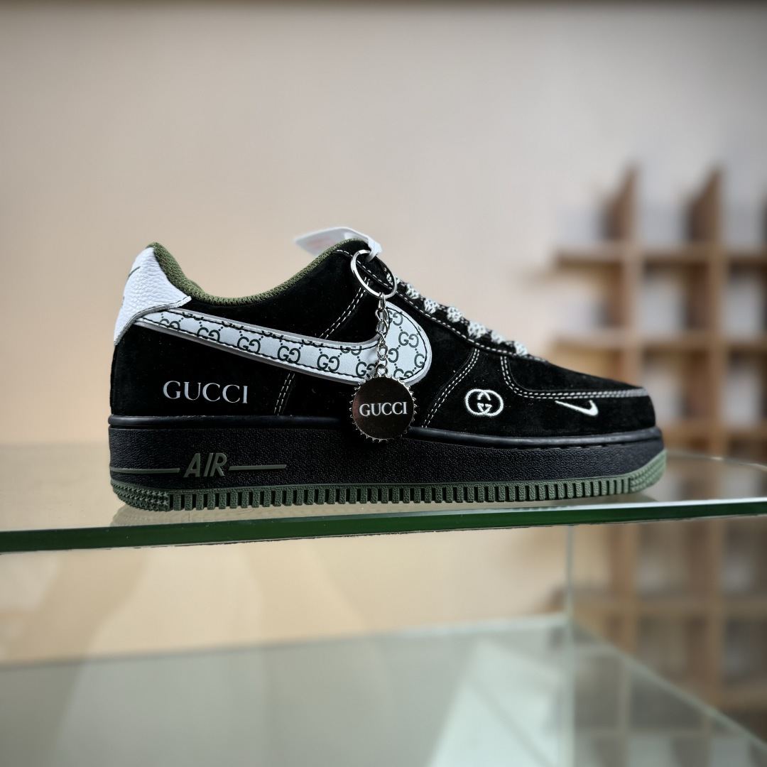 NIke Air Force 1 ’07 Low “古驰联名——黑军绿”空军一号 低帮 运动鞋 休闲鞋 BB9577-113 NIke Air Force 1 ’07 Low “古驰联名——黑军绿”空军一号 低帮 运动鞋 休闲鞋 BB9577-113