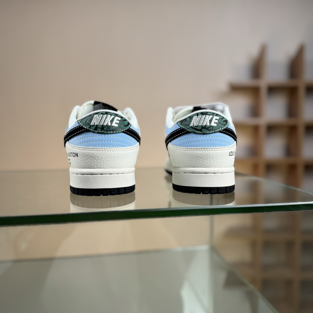 Nike SB Dunk Low“LV联名——黑勾黑底印花” 周年高端定制 低帮休闲板鞋 XS6089-626