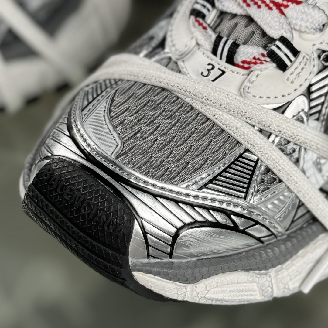 VG版 巴黎10代3XL做旧 水印logo字母标 灰色