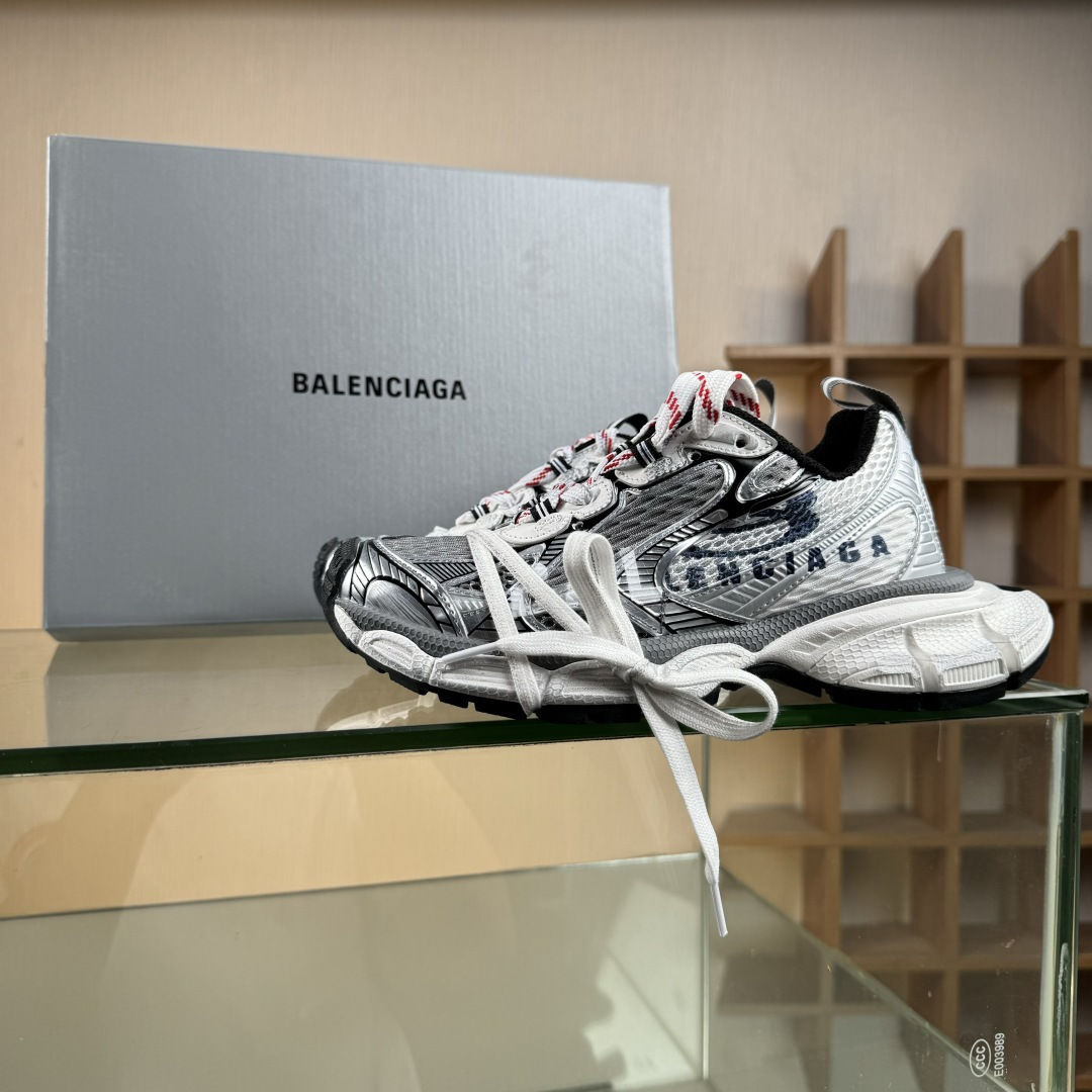 VG版 巴黎10代3XL做旧 水印logo字母标 灰色