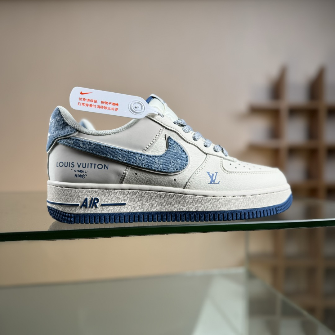 NIke Air Force 1 ’07 Low “LV联名-牛仔蓝”空军一号 低帮 运动鞋 SM6668-130