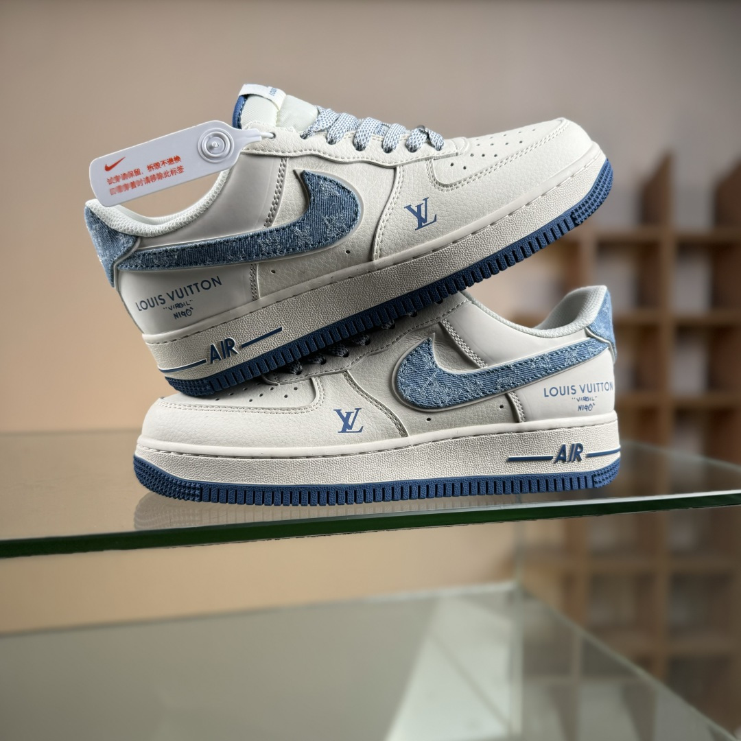 NIke Air Force 1 '07 Low “LV联名-牛仔蓝”空军一号 低帮 运动鞋 SM6668-130