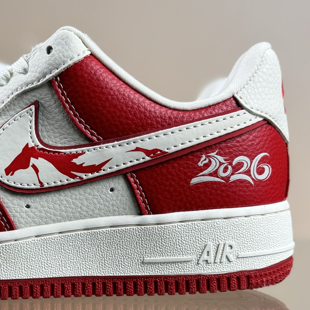 NIke Air Force 1 '07 Low “马年联名——荔纹红马”空军一号 低帮 运动鞋 休闲鞋 XL1979-134