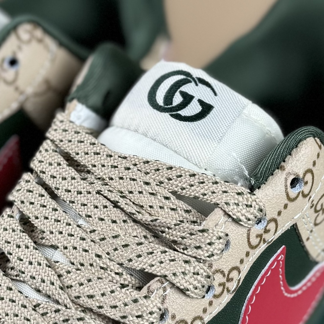 NIke Air Force 1 '07 Low “古驰联名——花纹红勾”空军一号 低帮 运动鞋 XL1979-121