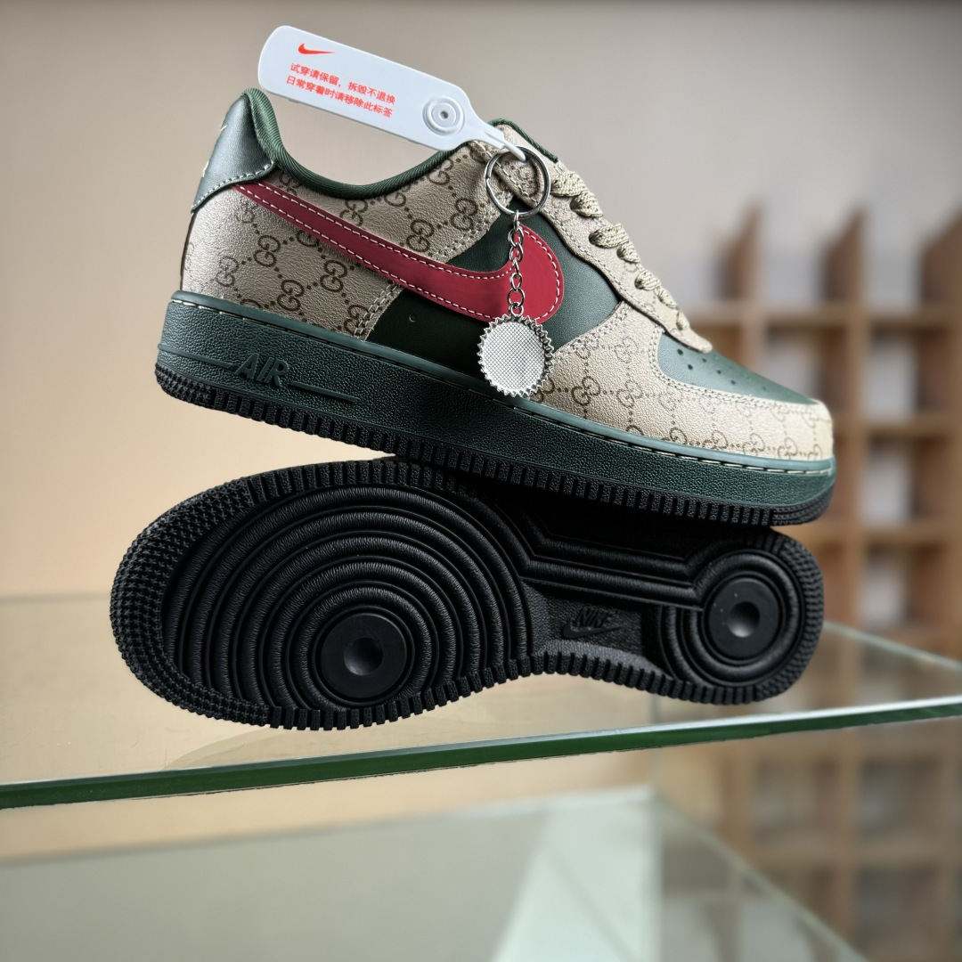 NIke Air Force 1 '07 Low “古驰联名——花纹红勾”空军一号 低帮 运动鞋 XL1979-121