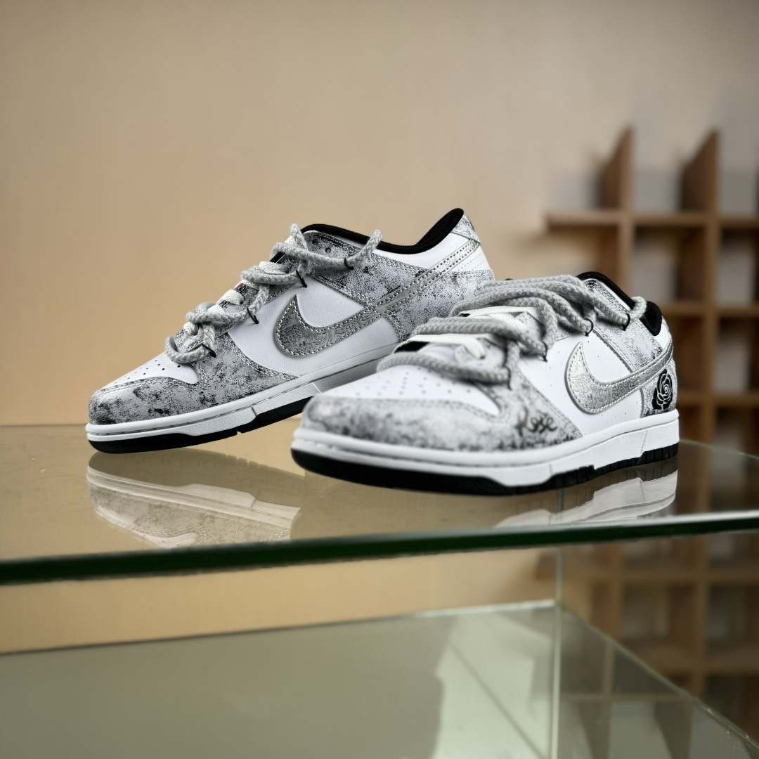 Nike SB Dunk Low 绑带 周年高端定制 低帮休闲板鞋 DD1391-100