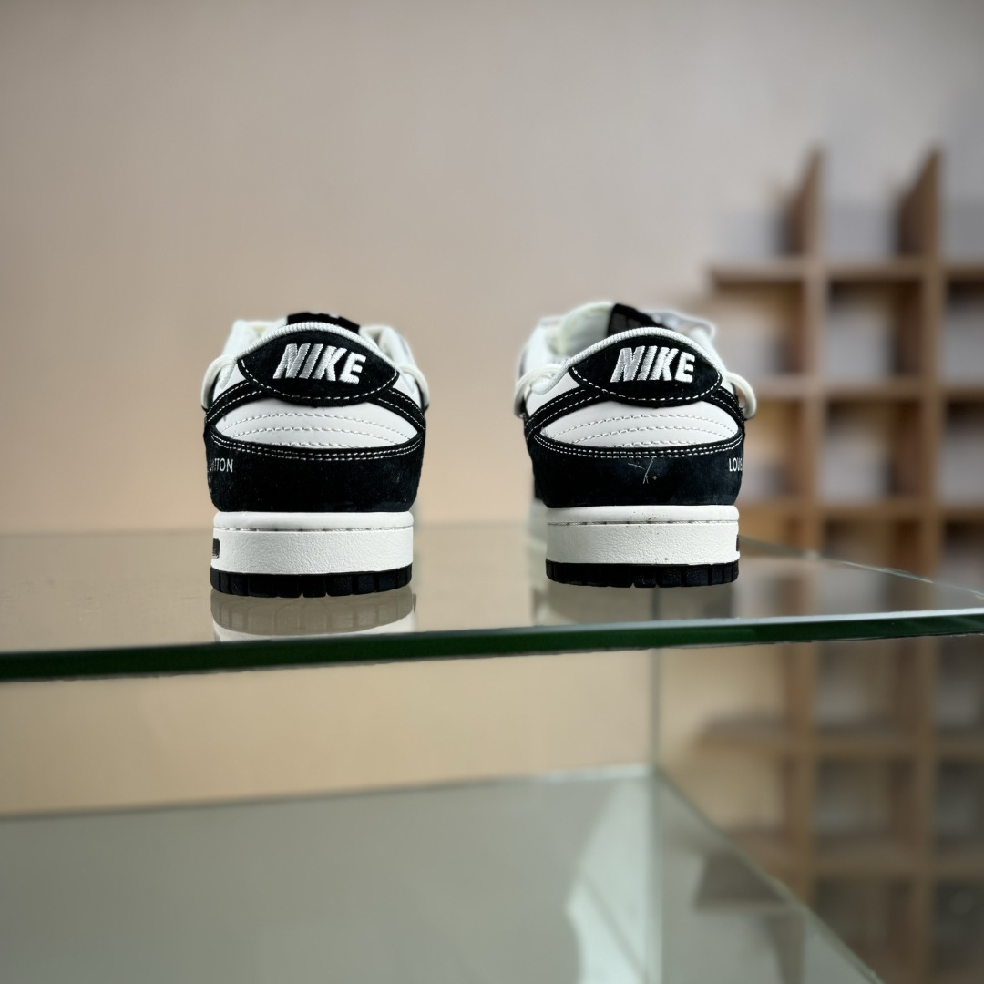 Nike SB Dunk Low“LV联名——黑涂鸦抽绳” 周年高端定制 低帮休闲板鞋 CX5050-Y32