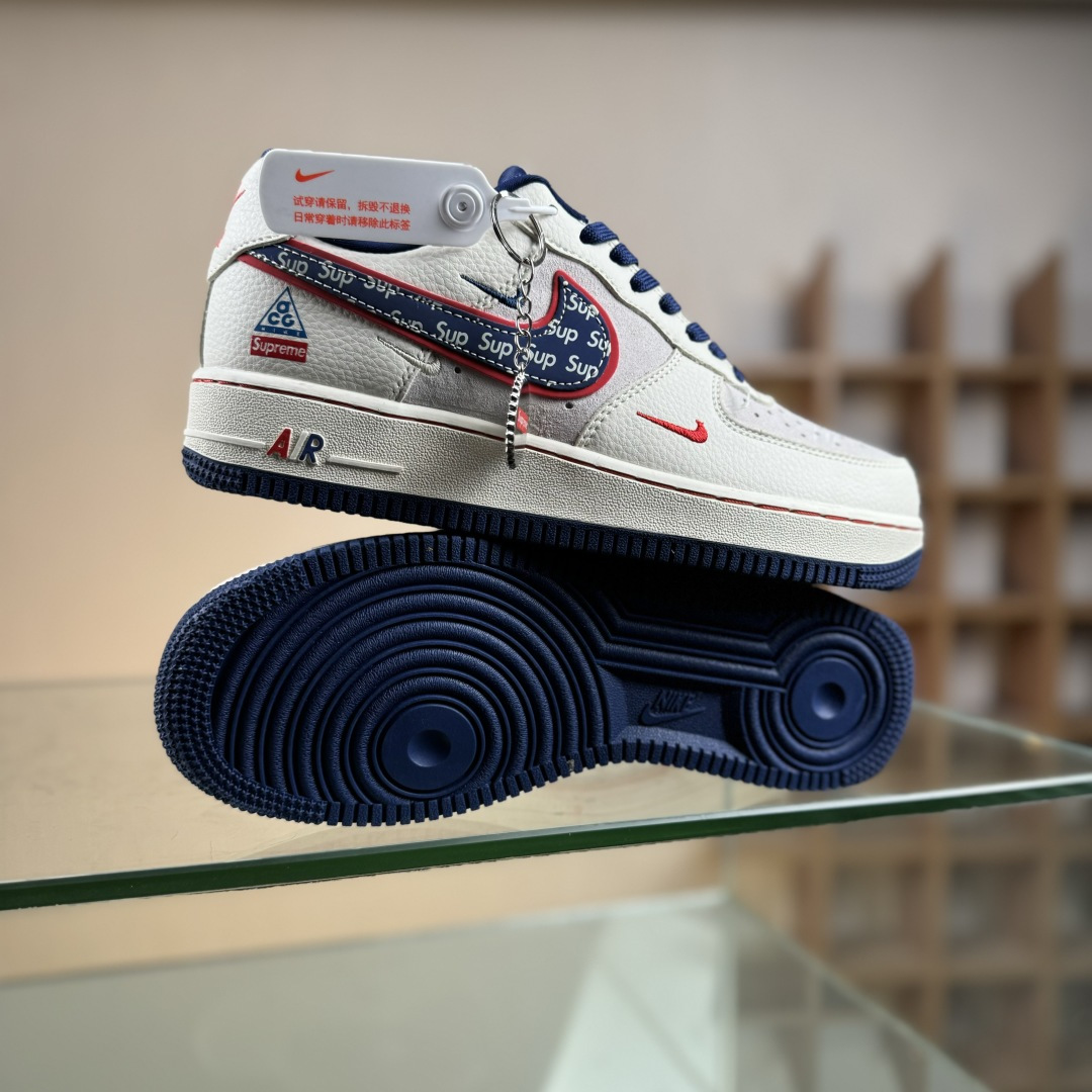 NIke Air Force 1 '07 Low “SUP联名--白红蓝三小勾” 空军一号低帮 DD1982-328