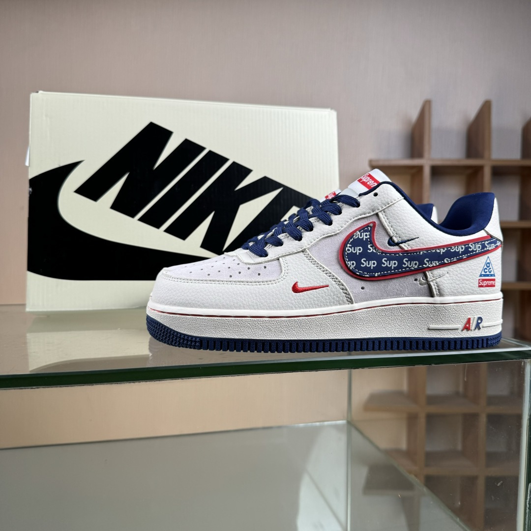 NIke Air Force 1 '07 Low “SUP联名--白红蓝三小勾” 空军一号低帮 DD1982-328
