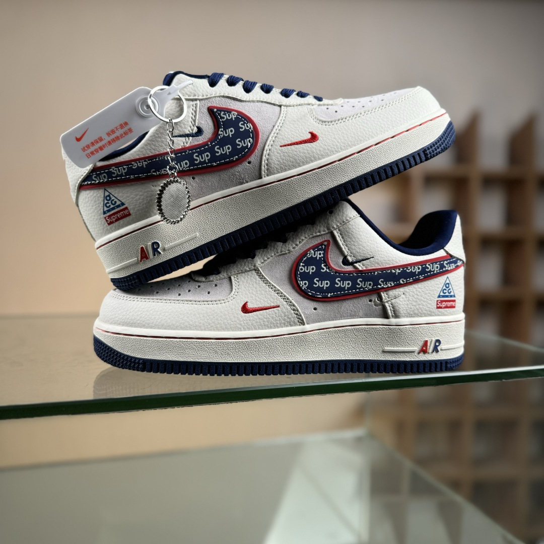 NIke Air Force 1 '07 Low “SUP联名--白红蓝三小勾” 空军一号低帮 DD1982-328