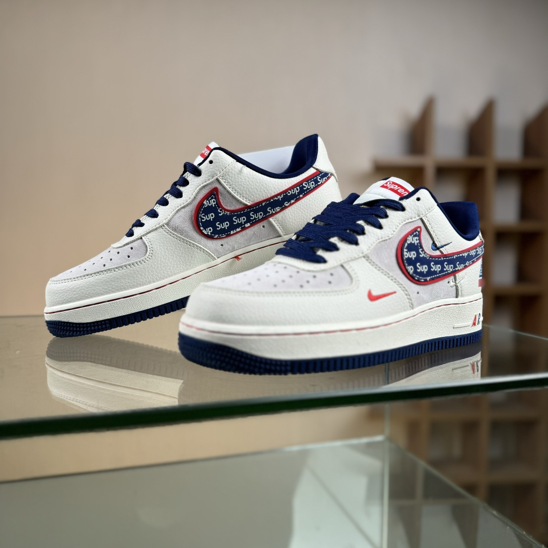 NIke Air Force 1 '07 Low “SUP联名--白红蓝三小勾” 空军一号低帮 DD1982-328