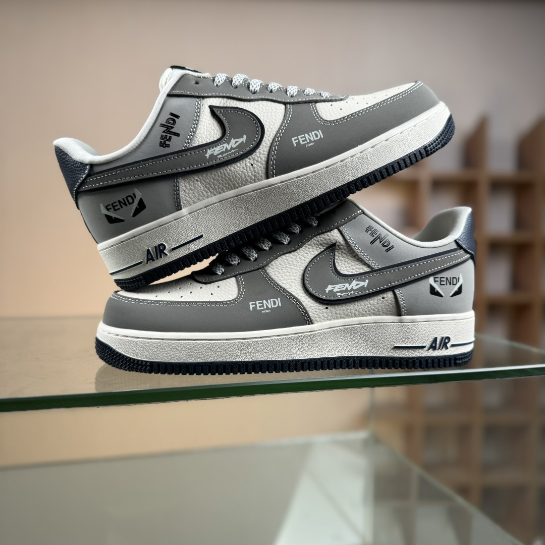 Nike Air Force 1'07 Low 联名 创意米灰黑 空军一号低帮休闲板鞋 DF0188-110