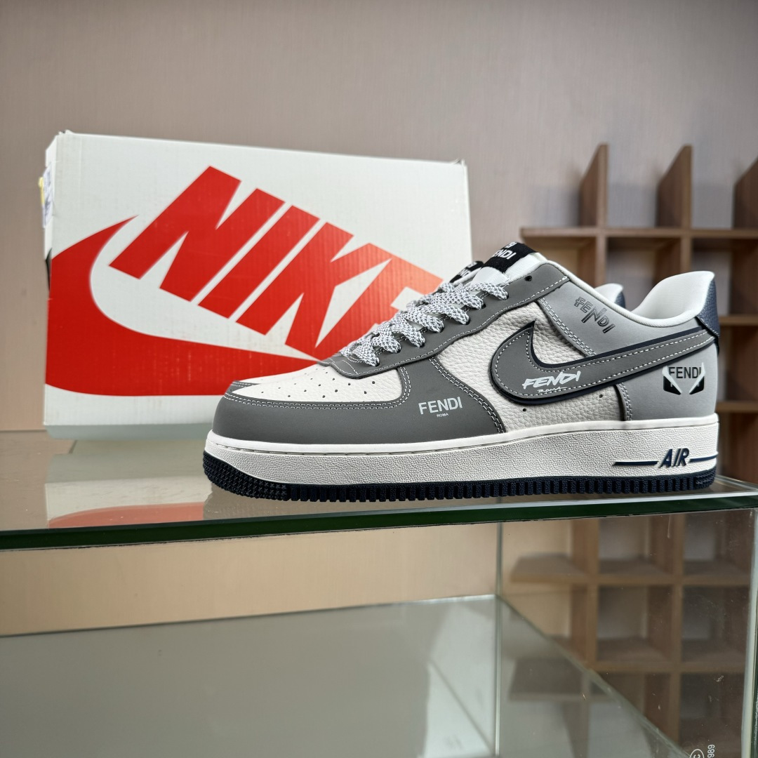 Nike Air Force 1'07 Low 联名 创意米灰黑 空军一号低帮休闲板鞋 DF0188-110