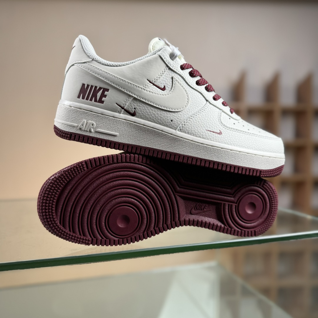 Nike Air Force 1 '07 Low “奶白酒红” 空军一号 高端定制 低帮 运动鞋 GX3170-108