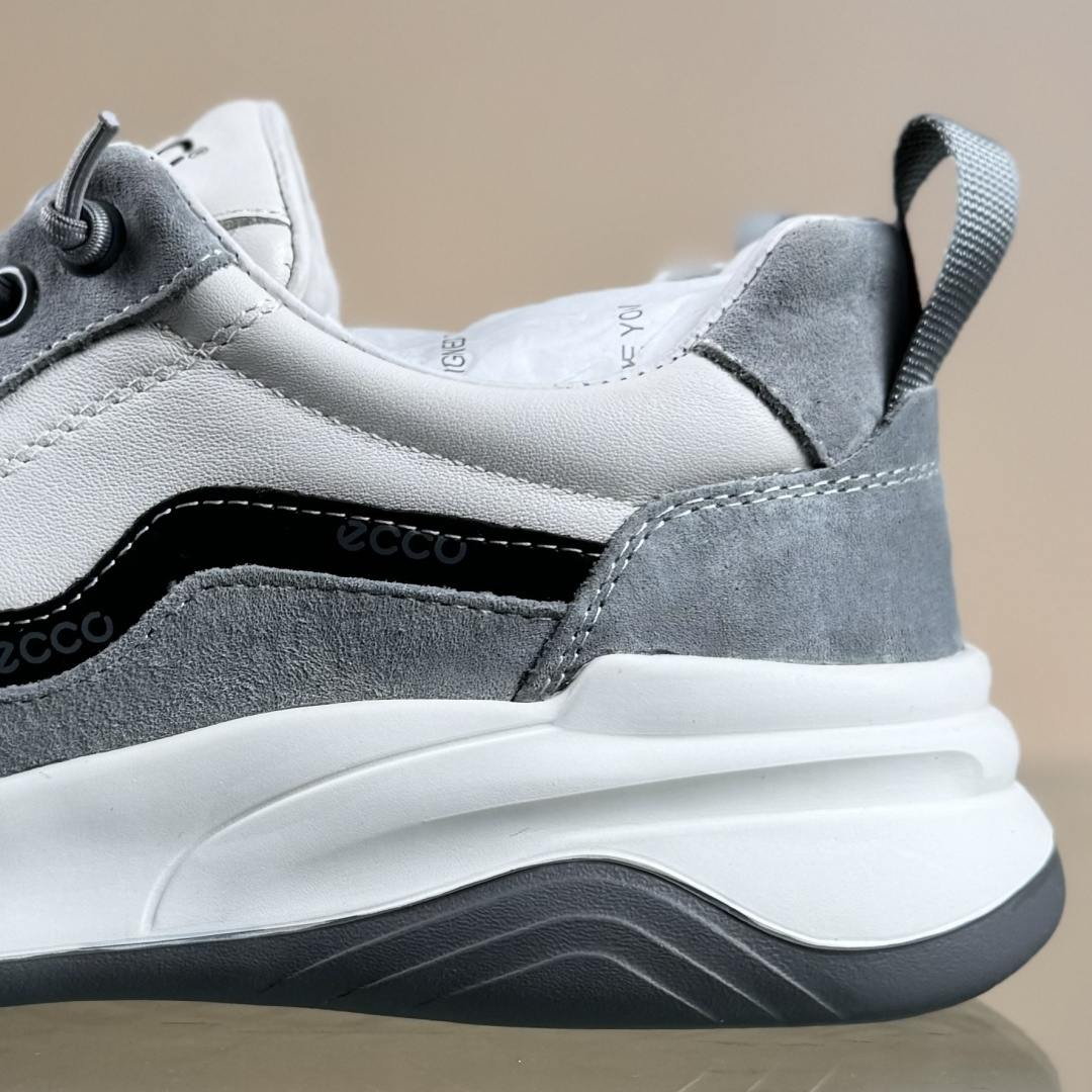 ECCO爱步男鞋 百搭休闲老爹鞋 柔酷8号系列运动鞋